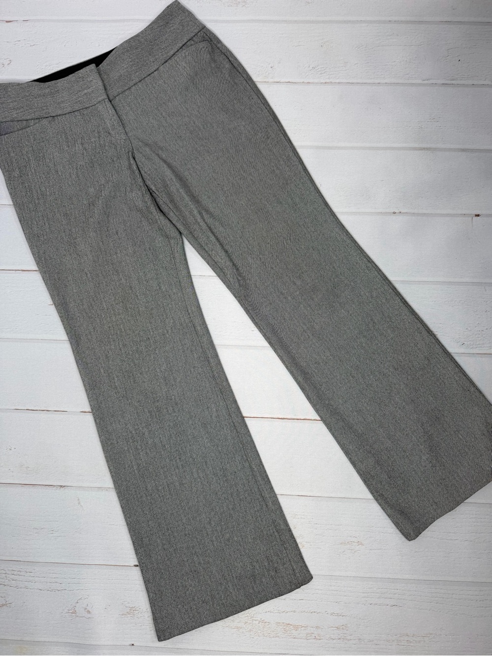 Express Editor Gray Bootcut Dress Pants Women's 8 Regula Stretch Career Trousers
